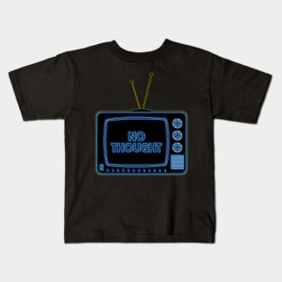 Retro TV | No Thought | Pop Art Kids T-Shirt